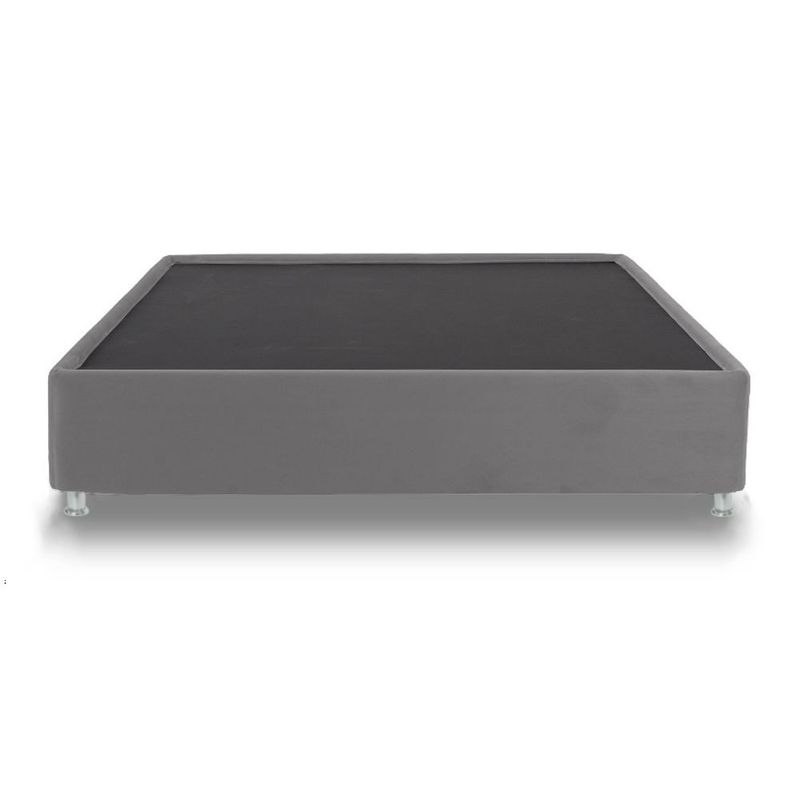 EKONOMODO COLOMBIA - Base cama Doble en pino Roma Gris Plomo 140x190 cm