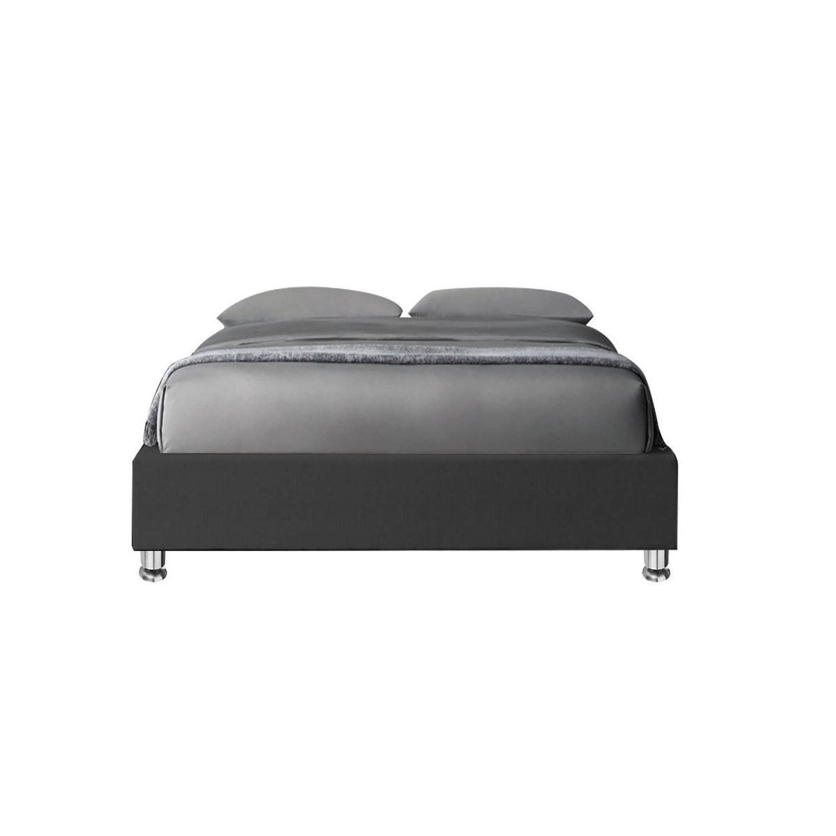 EKONOMODO COLOMBIA - Base Cama Doble En Pino Roma Gris Plomo 140X190 Cm