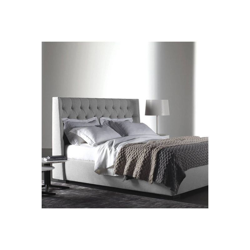 EKONOMODO COLOMBIA - Colchon Queen 1 Pillow + Base cama + Espaldar Marfil Gris Per 160x190