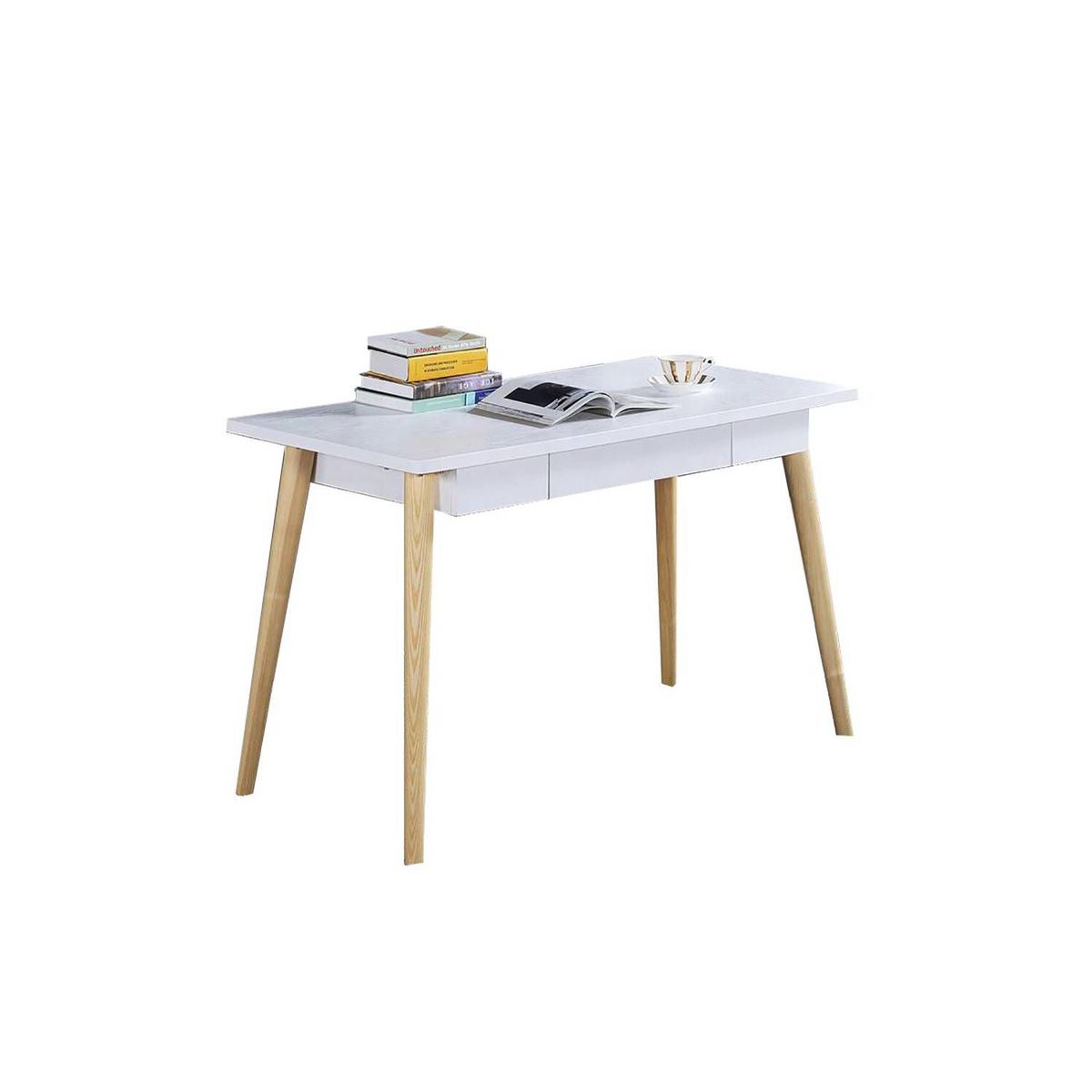 EKONOMODO COLOMBIA - Combo Escritorio White  Silla Milano Blanco