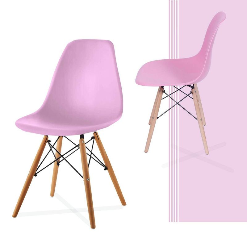 EKONOMODO COLOMBIA - Silla eames rosado adulto