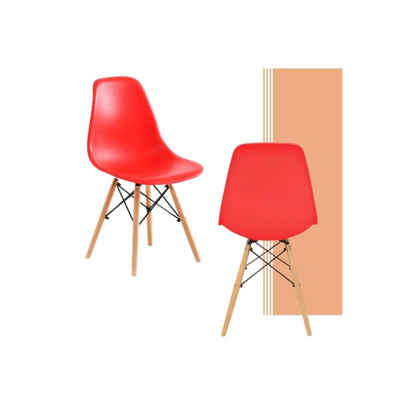 EKONOMODO COLOMBIA - Silla auxiliar eames adulto Roja