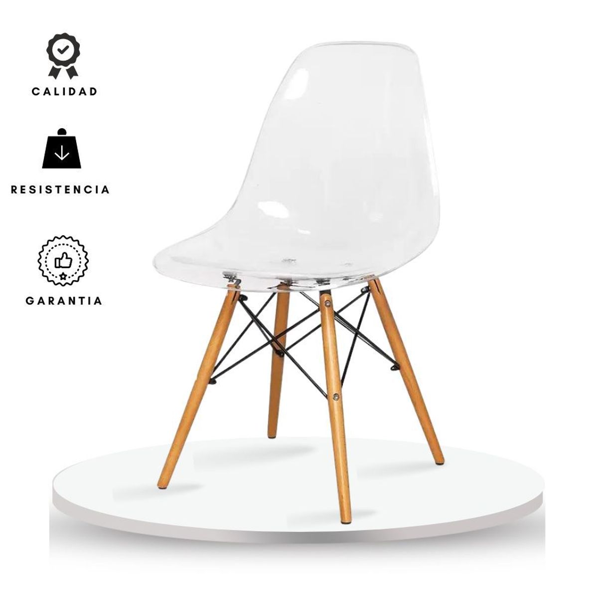 EKONOMODO COLOMBIA - Silla Eames Acrilico Transparente