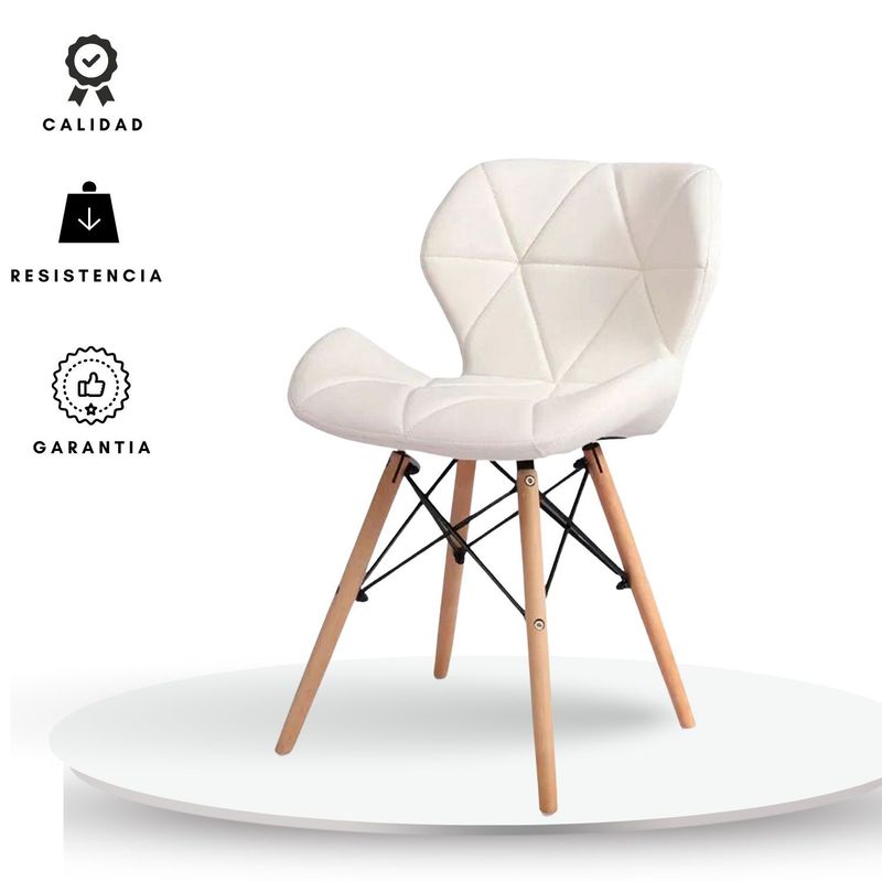 EKONOMODO COLOMBIA - Silla moderna dais blanca