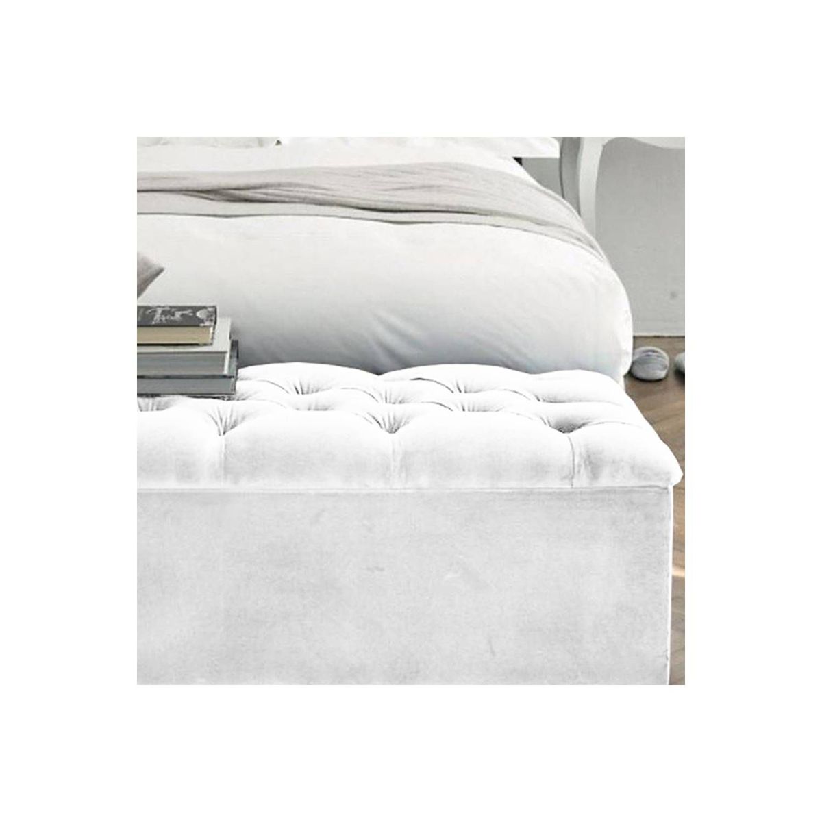 EKONOMODO COLOMBIA - Baul Moderno Capitoneado 140 Blanco