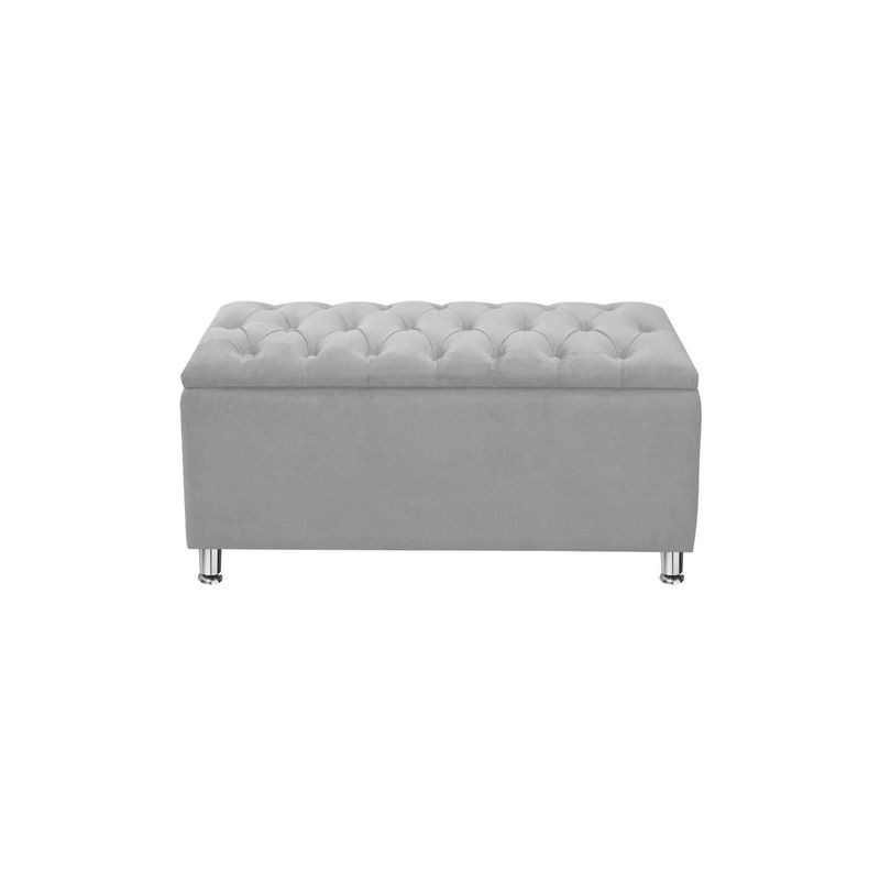 EKONOMODO COLOMBIA - Baul De Lujo Moderno Capitoneado 160 Gris perla