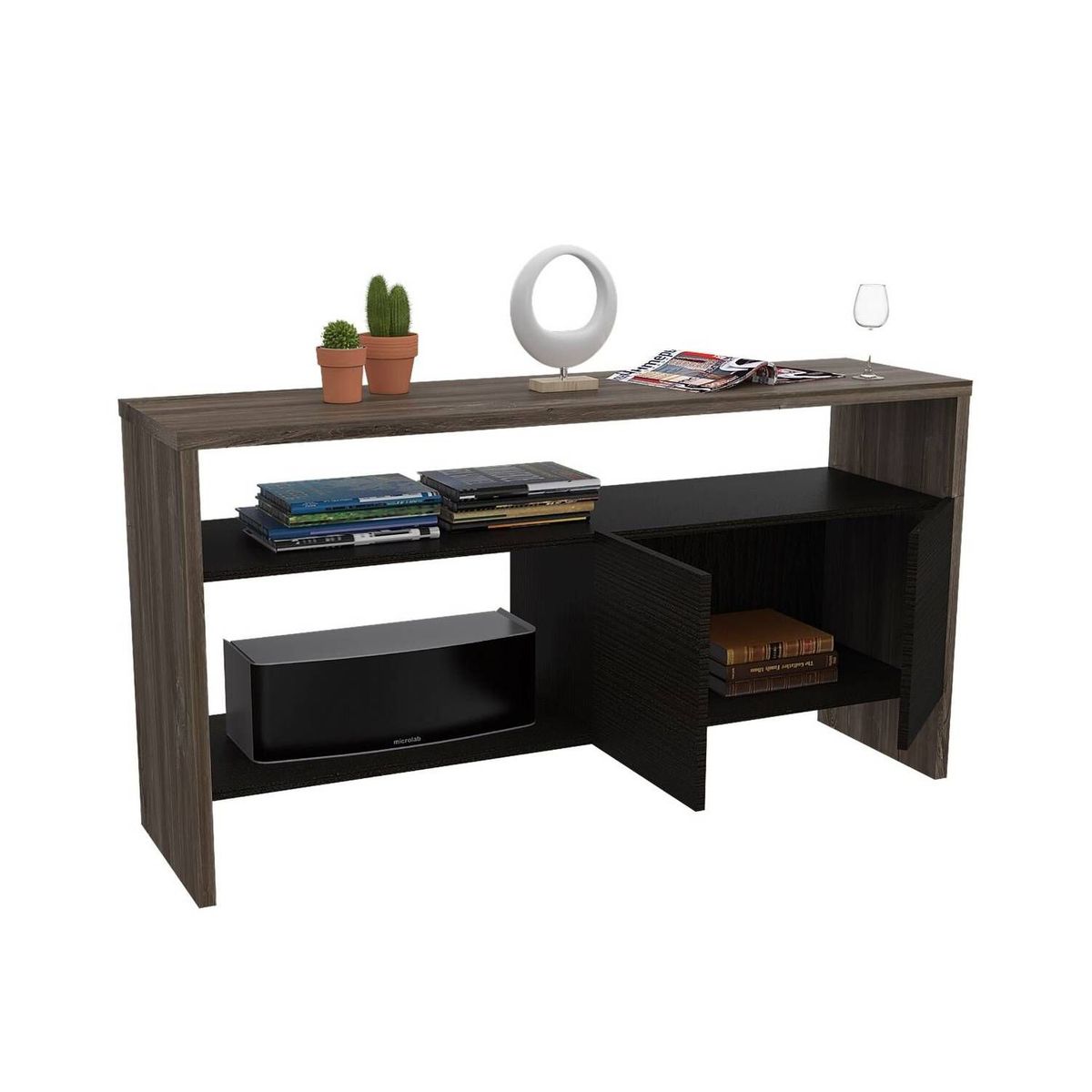 EKONOMODO COLOMBIA - Mesa de centro terrah siena-wengue