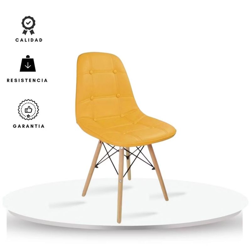 EKONOMODO COLOMBIA - Silla Eames Botones amarilla