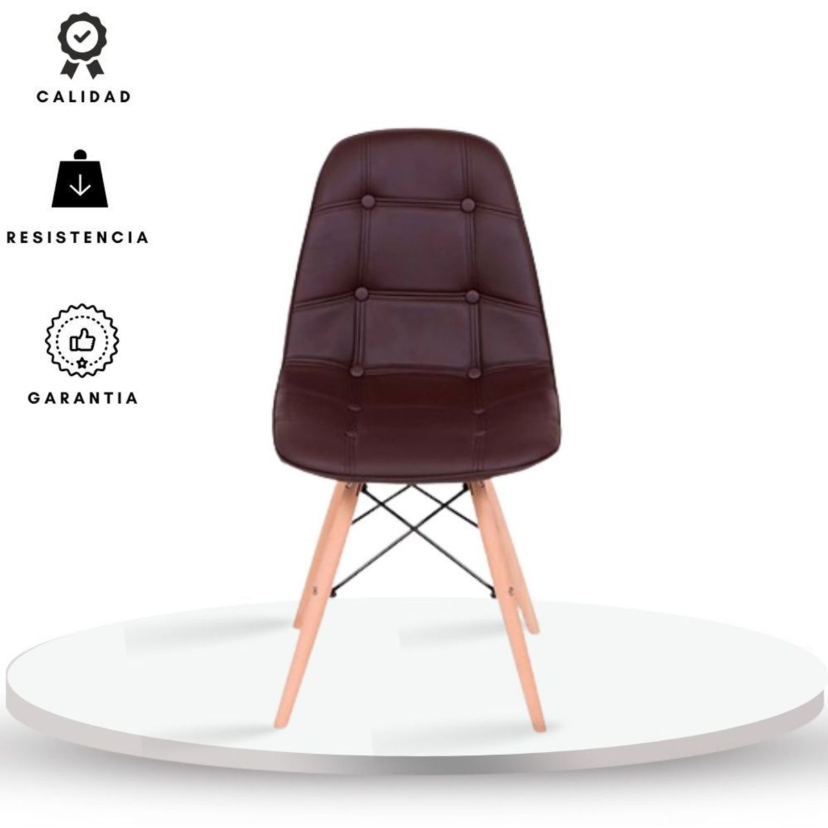 EKONOMODO COLOMBIA - Silla Eames Botones Cafe