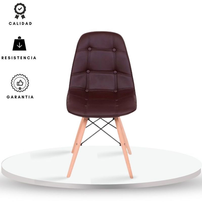 EKONOMODO COLOMBIA - Silla eames botones cafe