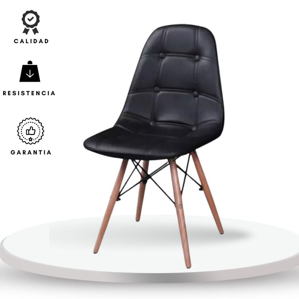 EKONOMODO COLOMBIA - Silla Eames Botones Negro