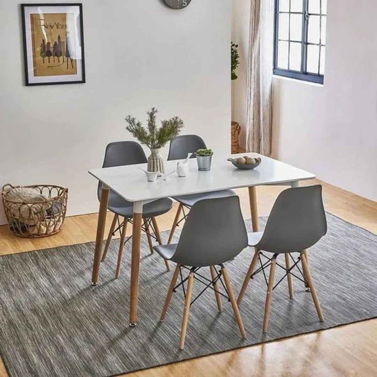 EKONOMODO COLOMBIA - Set X 4 Silla Eames Gris