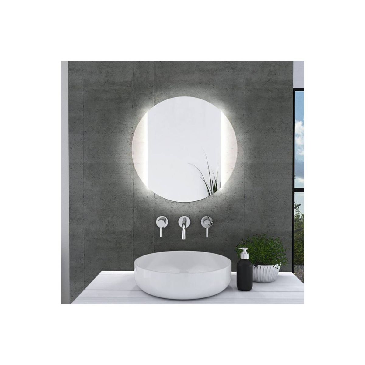 EKONOMODO COLOMBIA - Espejo De Pared Redondo Rene Led