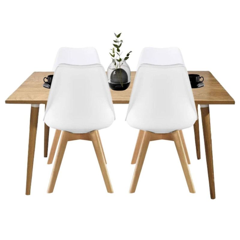 EKONOMODO COLOMBIA - Mesa Comedor Robledo + 4 Sillas Milano