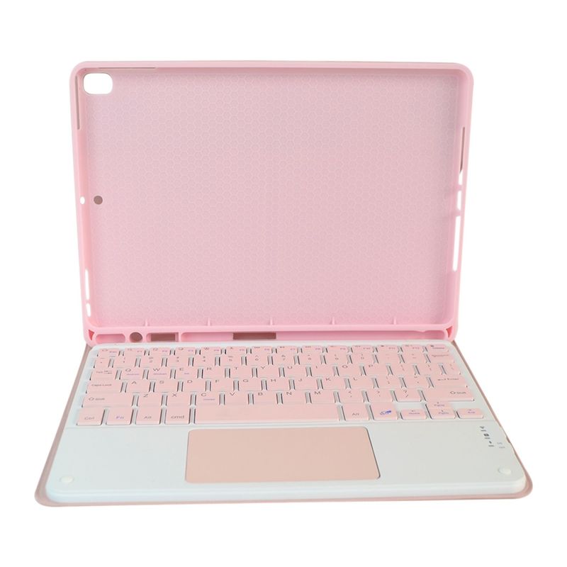 GENERICO - Estuche Smart Case 97 Con Teclado Magnetico Y Touch Pad Rosada