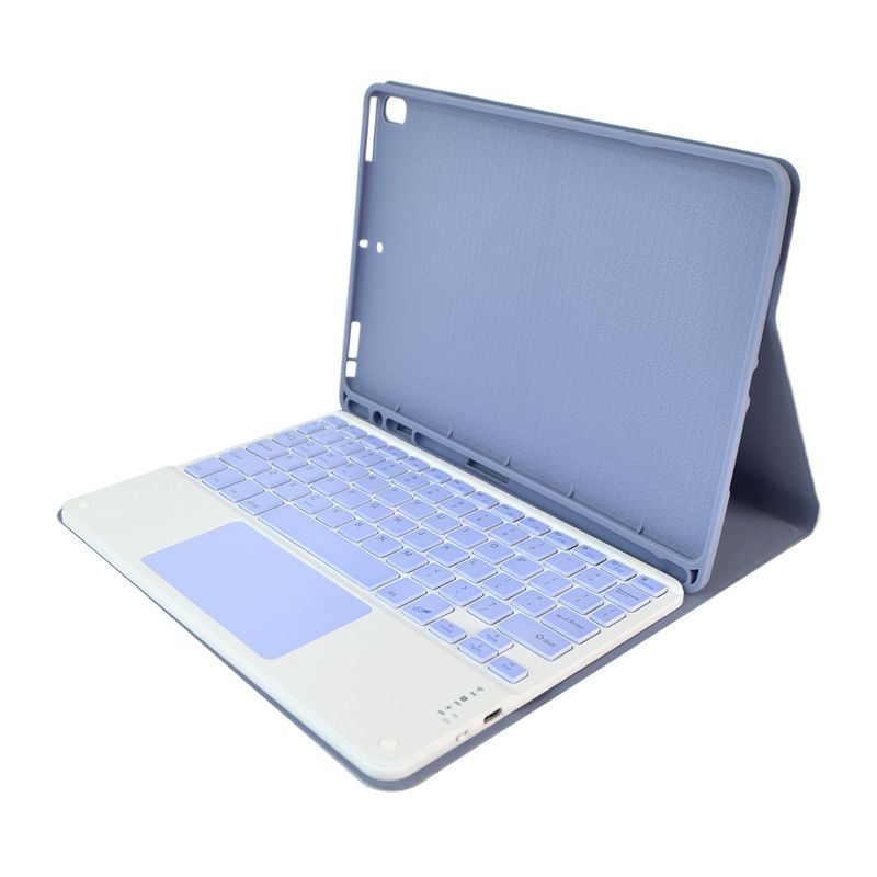 GENERICO - Estuche Smart Case 97 Con Teclado Magnetico Y Touch Pad Morado