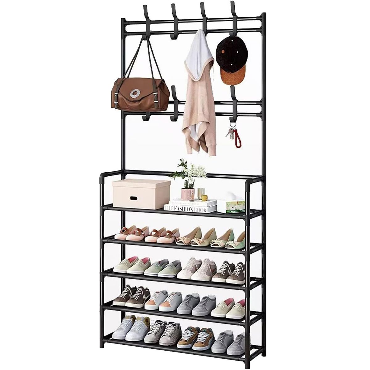 ONE PIXEL - Organizador Multifuncional Perchero Para Zapatos y Abrigos-