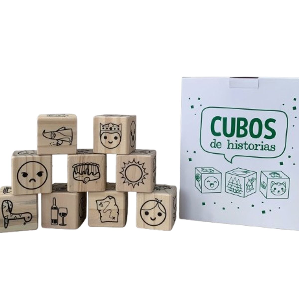 CELMAX - Cubos para contar historias en madera para niños