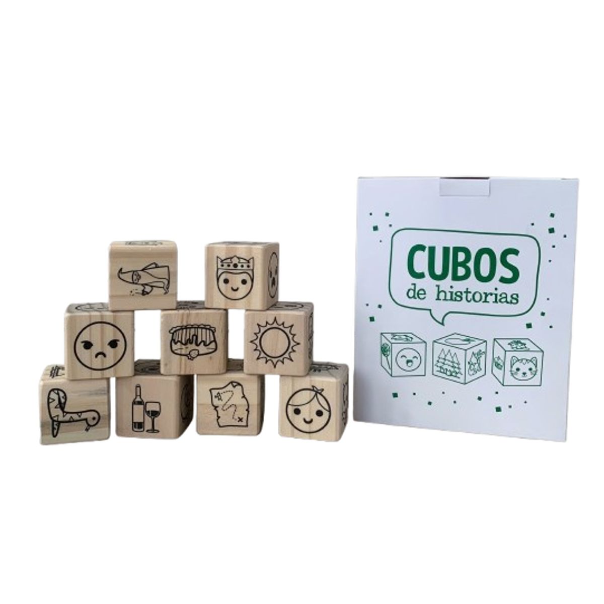 CELMAX - Cubos para contar historias en madera para niños