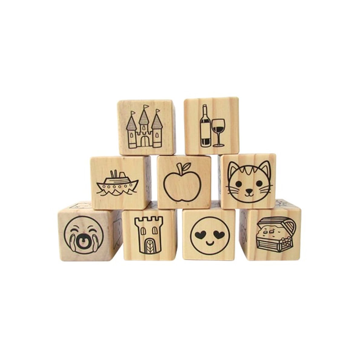 CELMAX - Cubos para contar historias en madera para niños