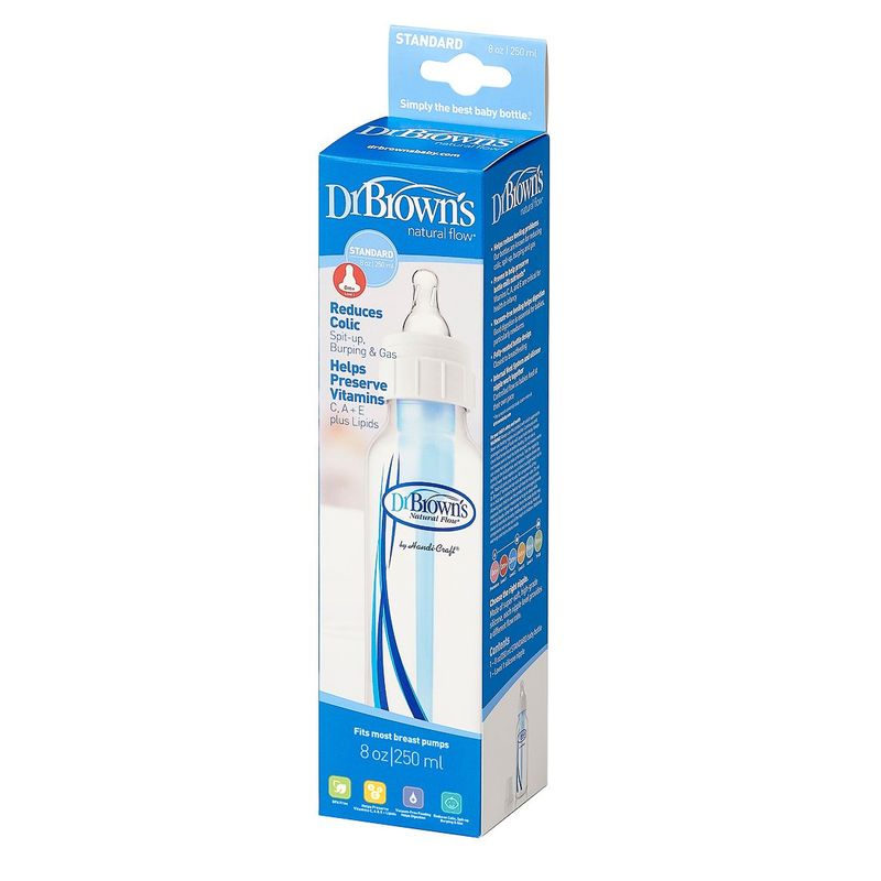 DR BROWNS - Tetero Dr Browns 8 Onzas Boca Estandar Anticolicos y Reflujo