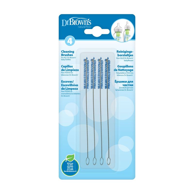 DR BROWNS - Cepillo para Lavar Accesorios y Teteros Dr Brown Set 4 Und