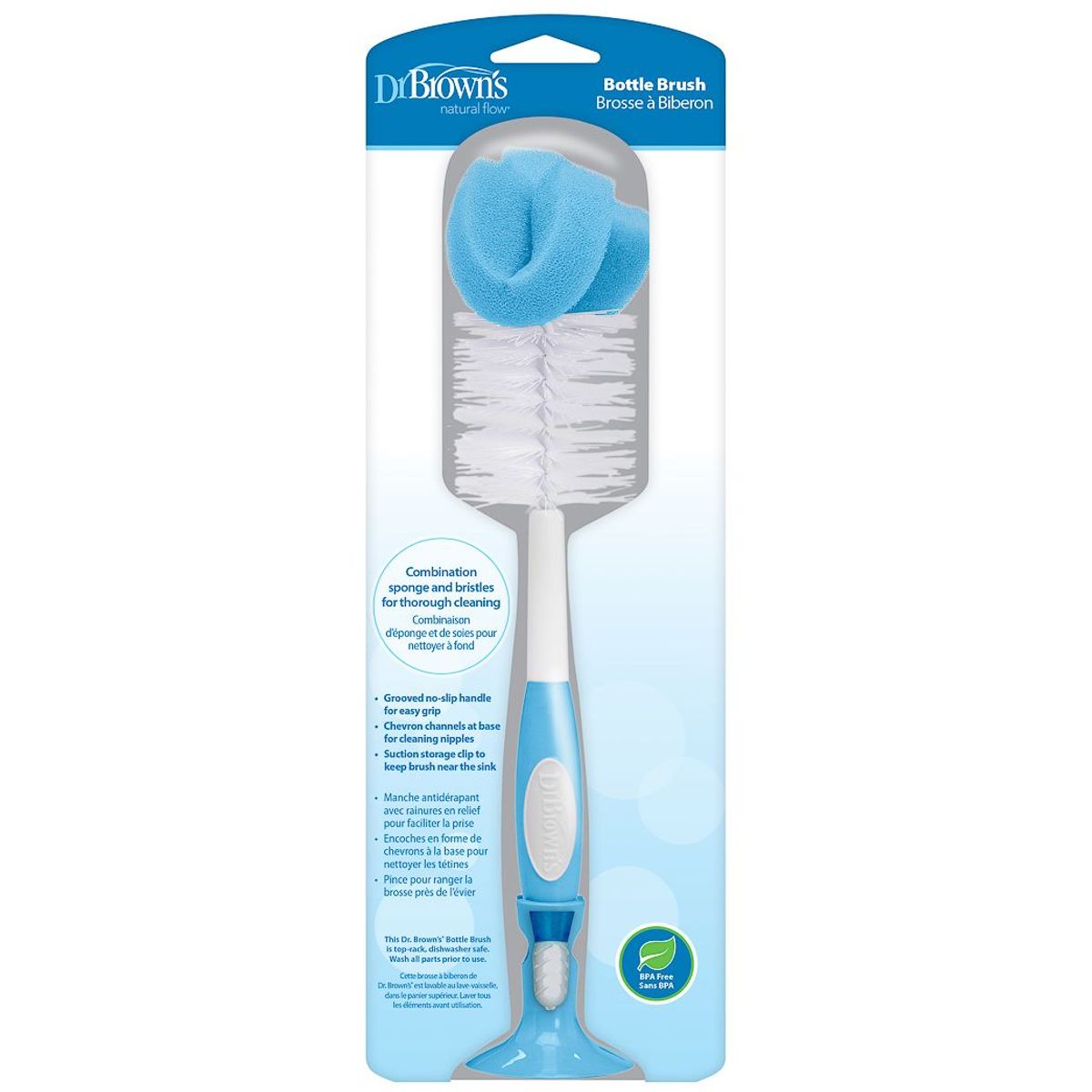 DR BROWNS - Cepillo Para Lavar Teteros y Accesorios Dr Browns 2 en 1