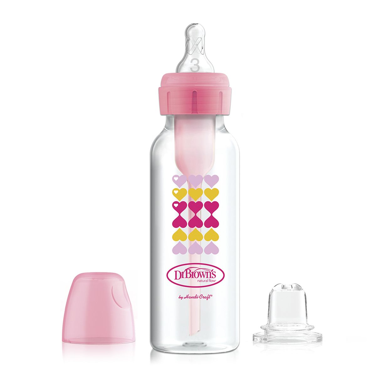 DR BROWNS - Kit de Transicion Boca Angosta Boquilla y Tetina Nv 3 (6-9m)