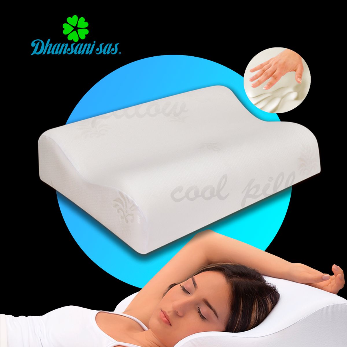 MAGIC PILLOW - Ortopedica Almohada Visco-Smart Con Memoria Cervical alta