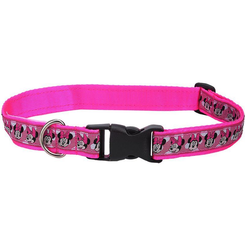 DISNEY - Collar para mascotas rosa minnie mouse