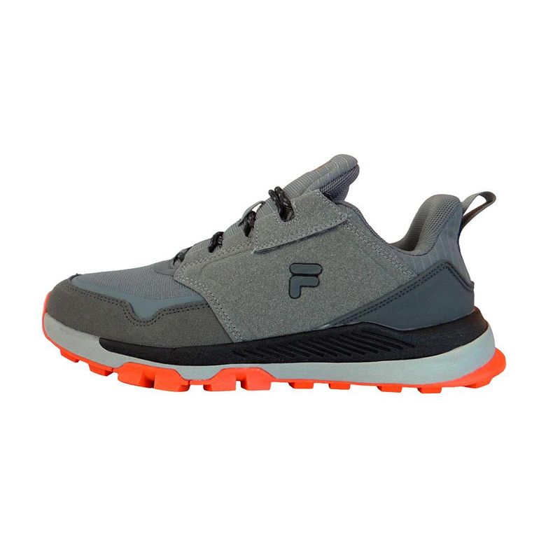 FILA - Tenis Fila Alemol Runner Lifestyle-Gris/Naranja