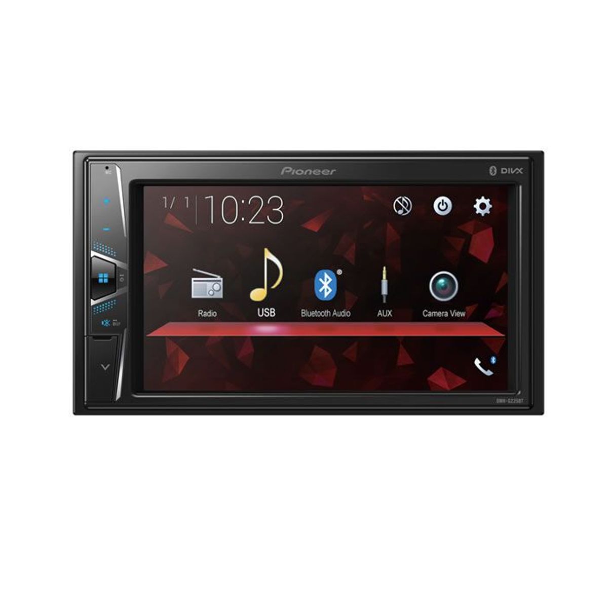 PIONEER - Radio Carro Pantalla 6,2 Táctil USB Bluetooth Pioneer DMH-G225BT