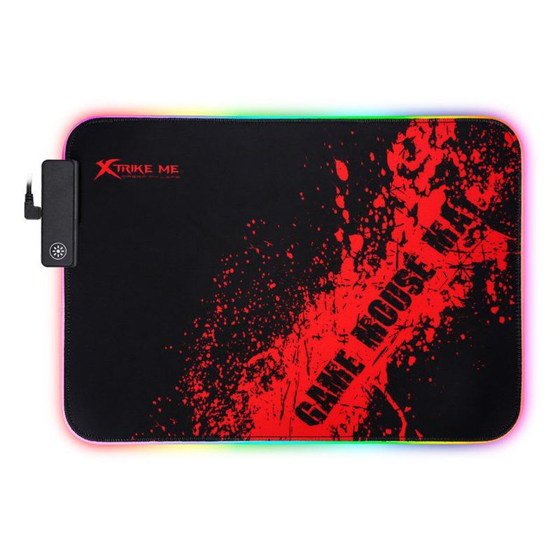XTRIKE ME - MousePad RGB Gaming Iluminacion Base Antideslizante Xtrike Me MP-602