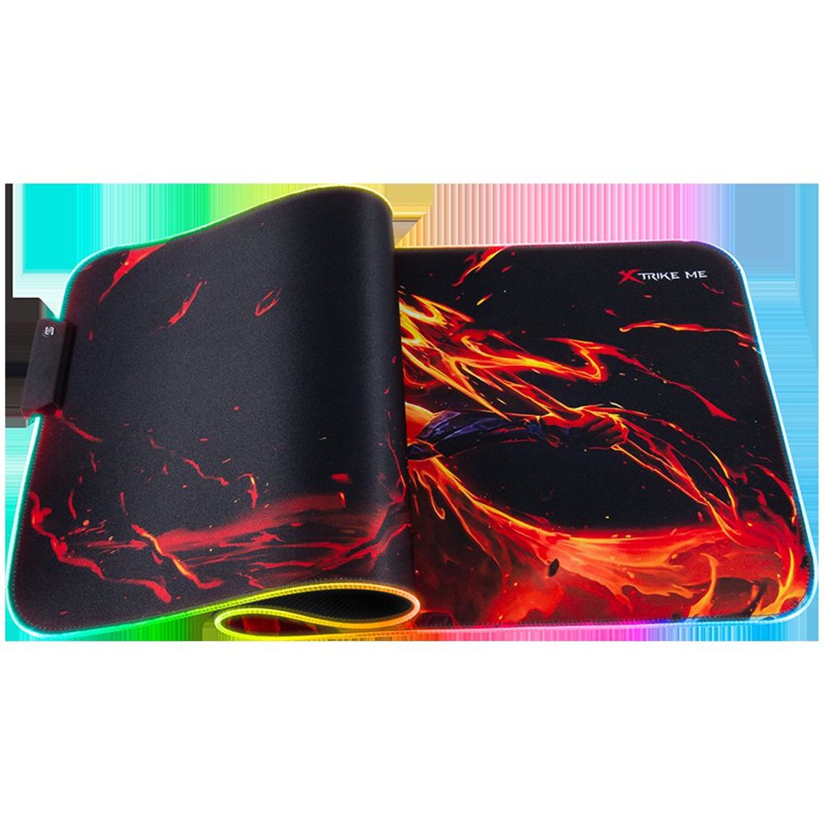 XTRIKE ME - MousePad Gamer RGB Goma Antideslizante Xtrike Me MP-605
