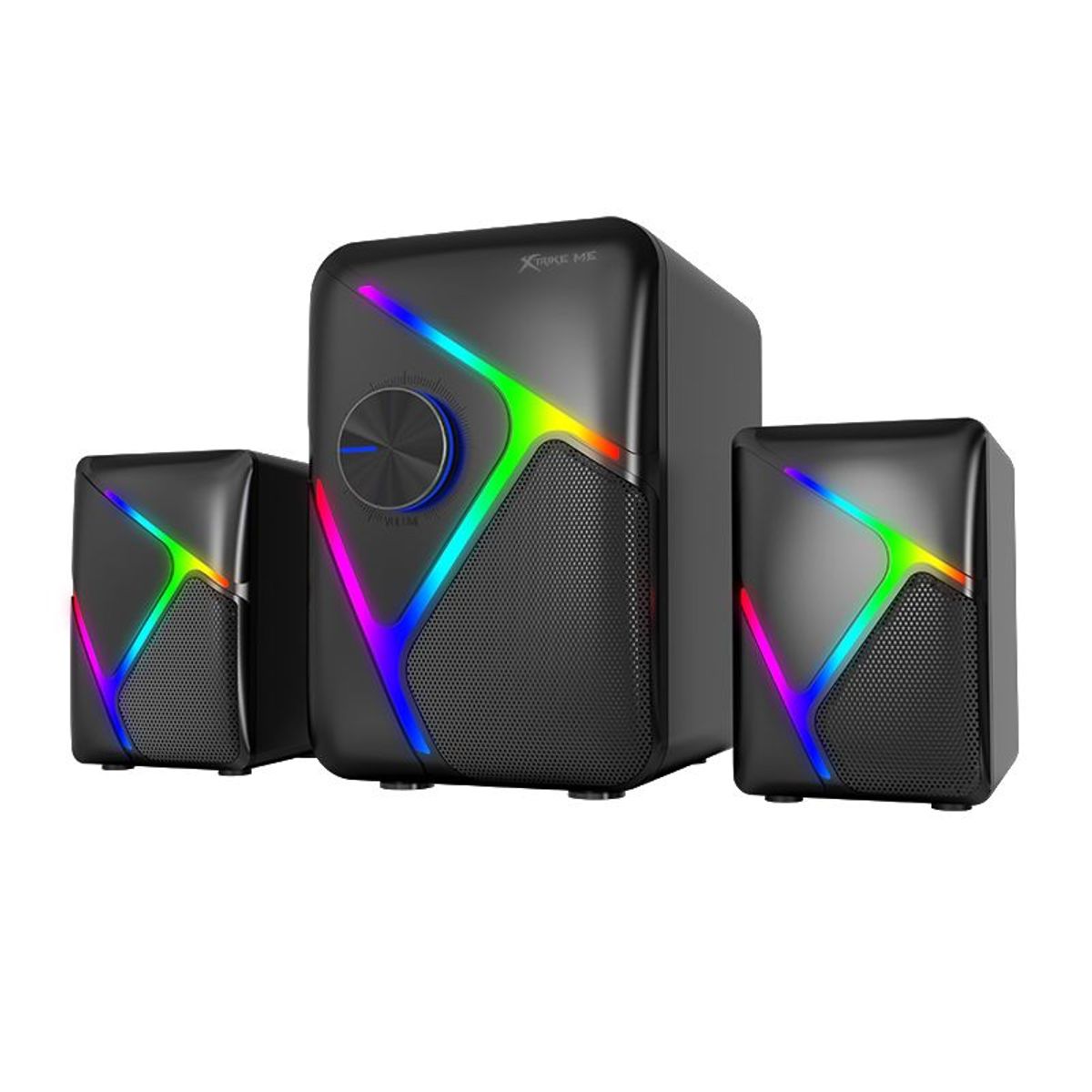 XTRIKE ME - Parlantes Gamer 2.1 RGB Computador Portatil Gaming Xtrike Me SK-610