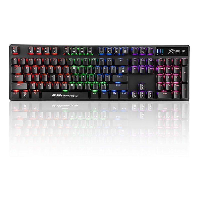 XTRIKE ME - Teclado Gamer Mecanico 7 Colores Numerico Xtrike Me GK-980