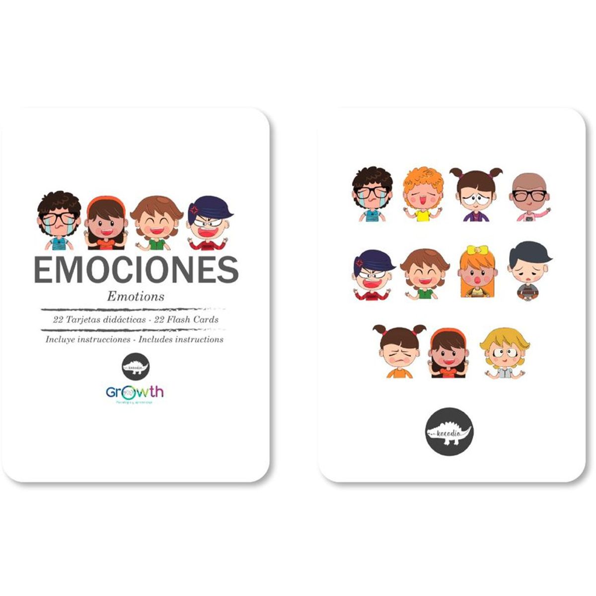 KOCODIO - Flash cards emociones productos didácticos