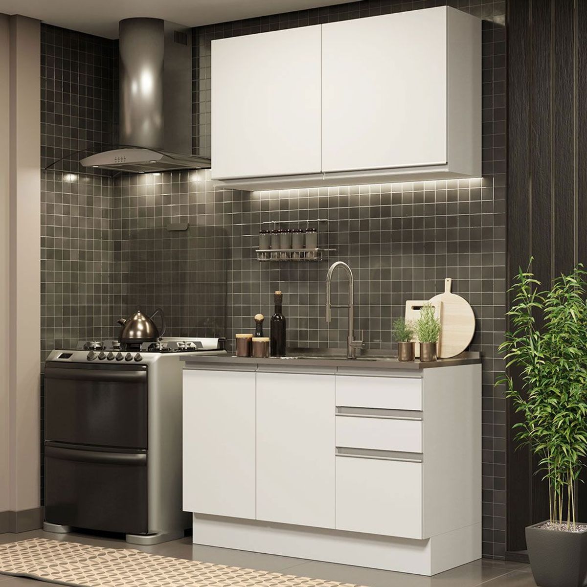 MADESA - Cocina Integral Glamy 1.20 Metros 03
