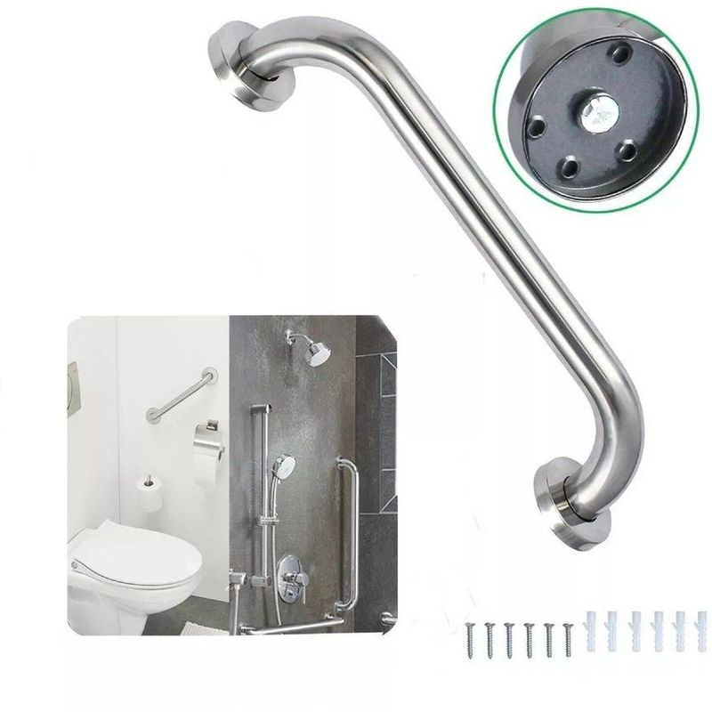 GENERICO - Barra de seguridad para baño de 40 cm1 1/4 acero inoxidable