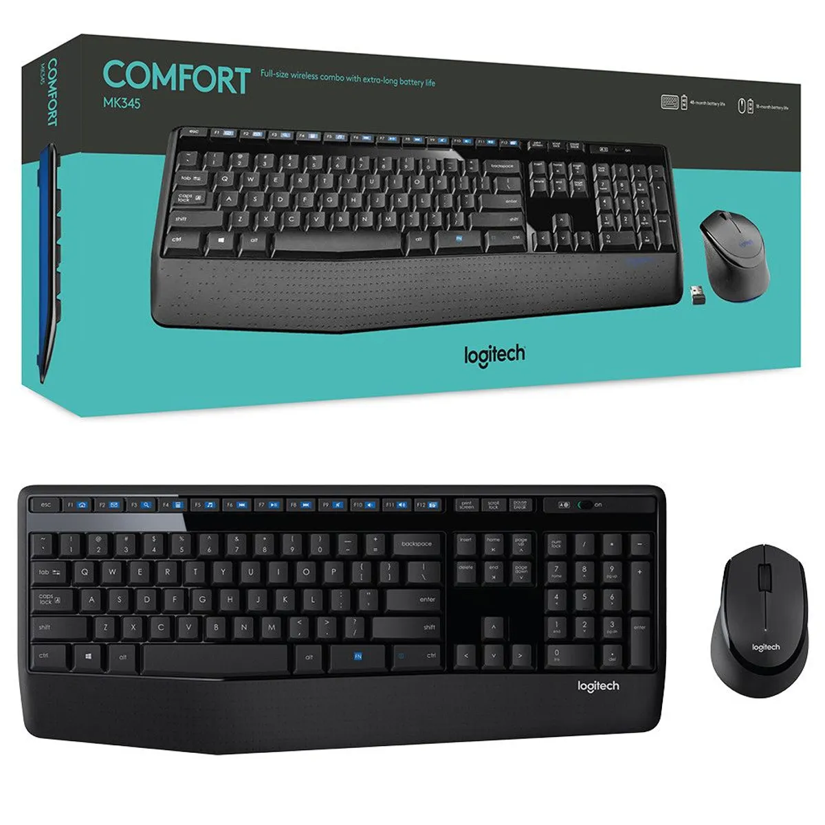 LOGITECH - Combo Logitech Inalámbrico MK345