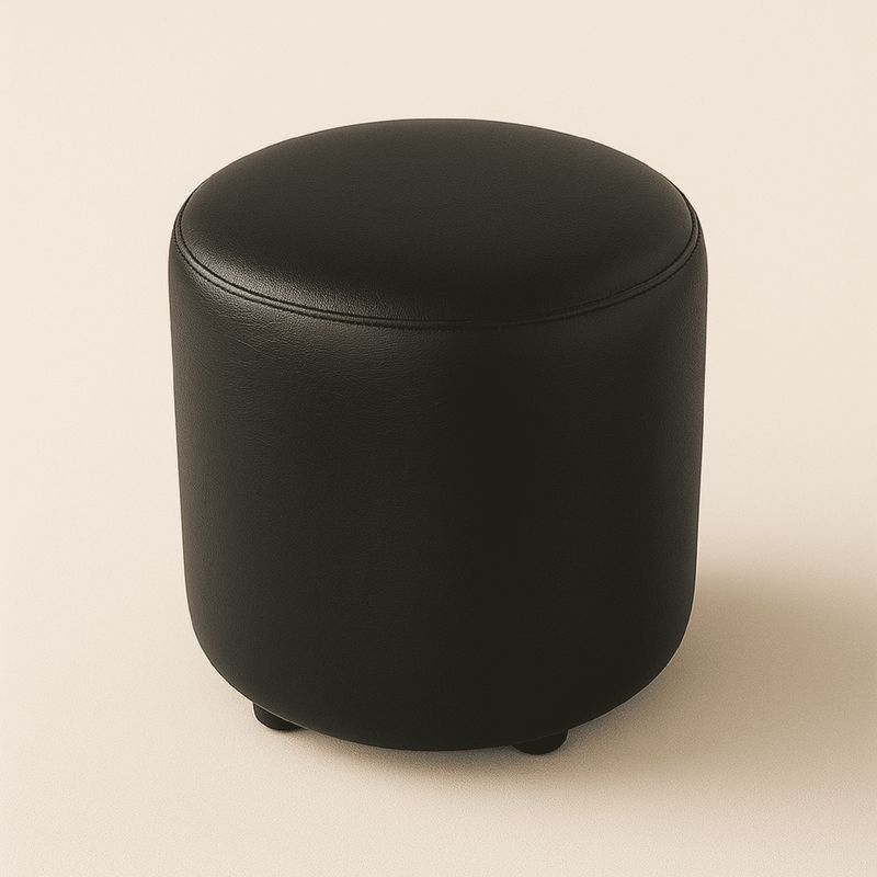 PUFF BOGOTA - Puff circular negro 40x42