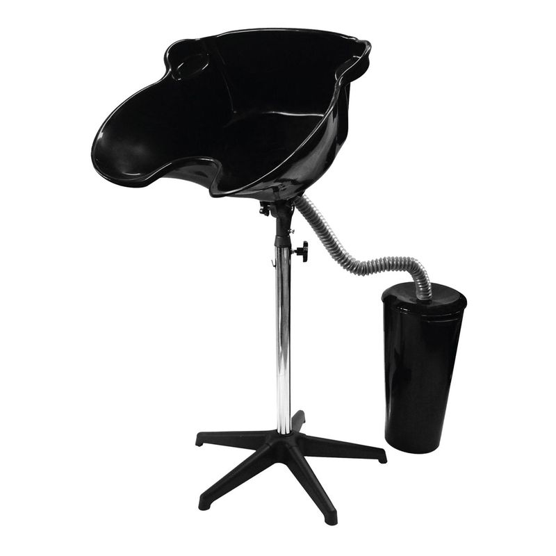 SKY BRANDS - Lavacabezas Estetica Para Salon Baberia Con Contendor Agua - Negro