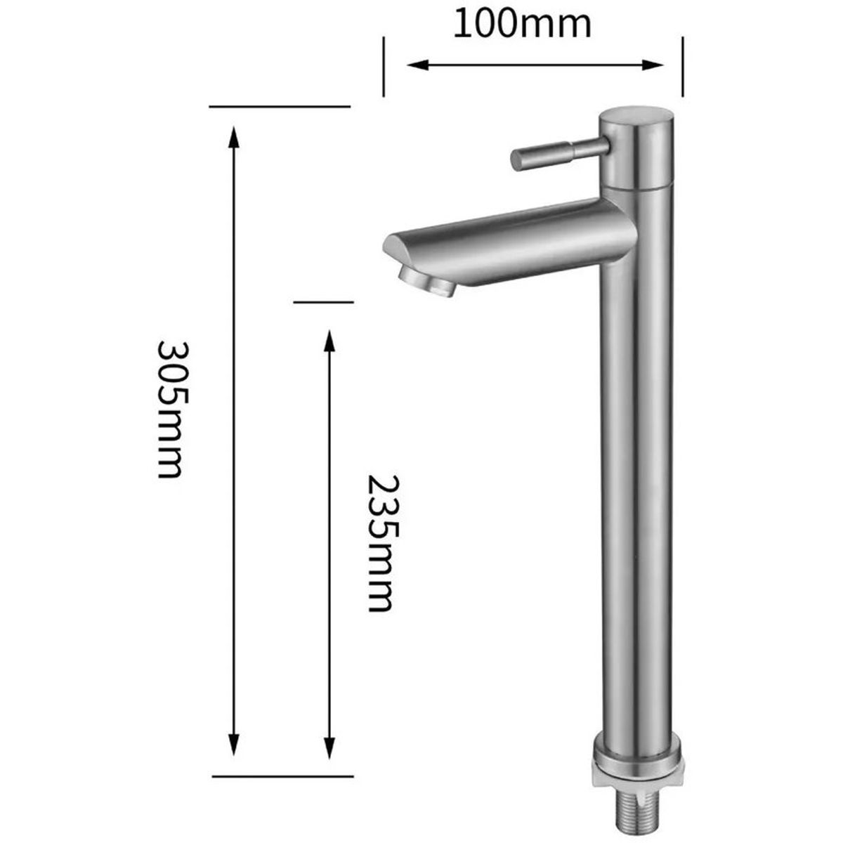 GENERICO - Kit lavamanos canoa griferia agua fría acero y desagüe