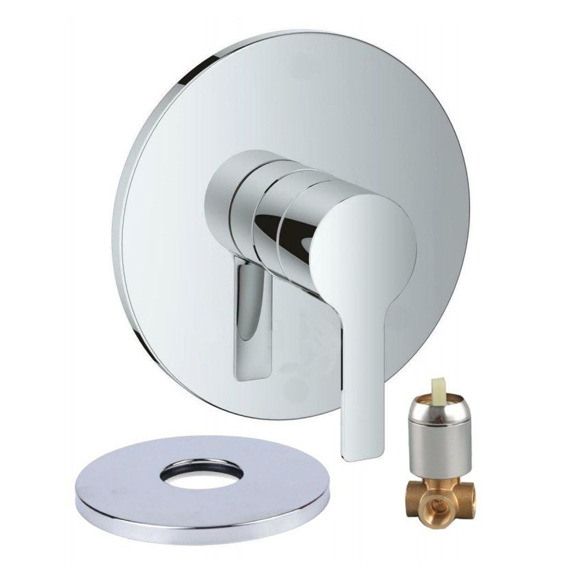 GENERICO - Kit griferia ducha anticalcarea -mezclador emblema+tubo