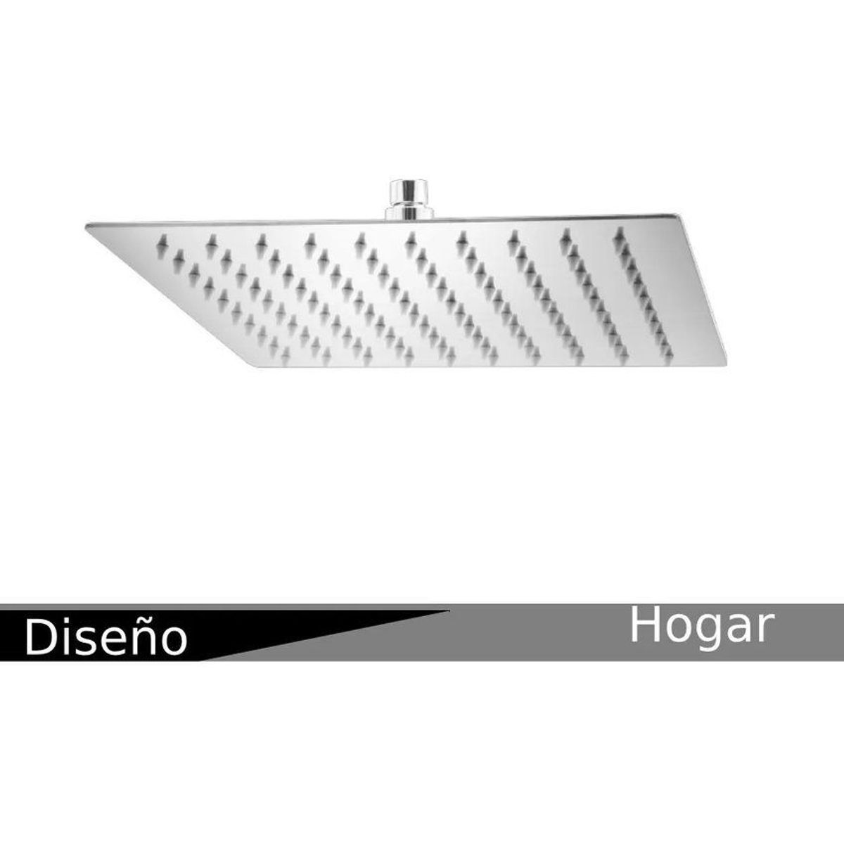 GENERICO - Regadera ducha metálica 30 x 30 cuadrada kit tubo cuadrado