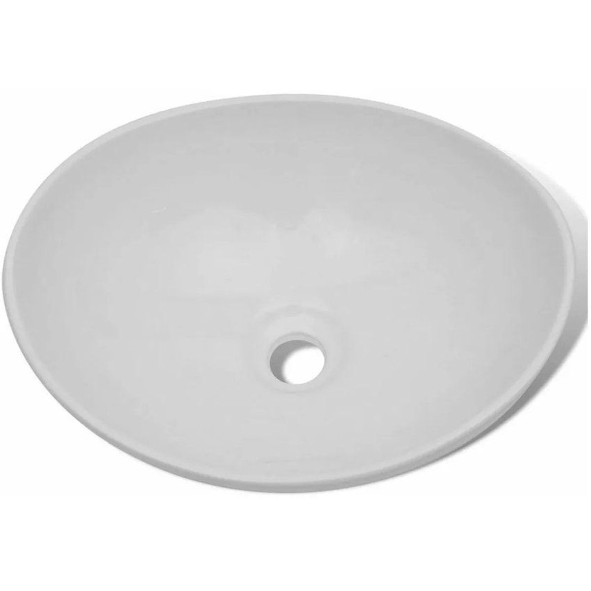 GENERICO - Lavamanos blanco canoa  tipo vessel(no incluye griferia)