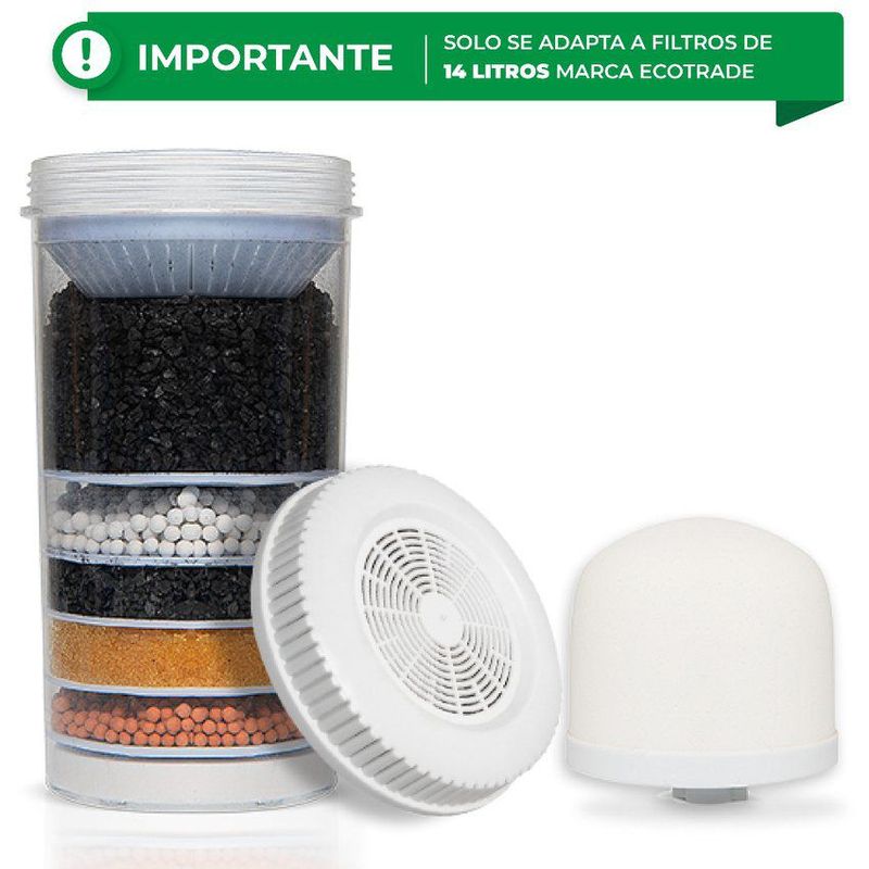 ECOTRADE - Repuesto Para Purificador Agua 14 Litros Kit por 3 Ecotrade.---_.