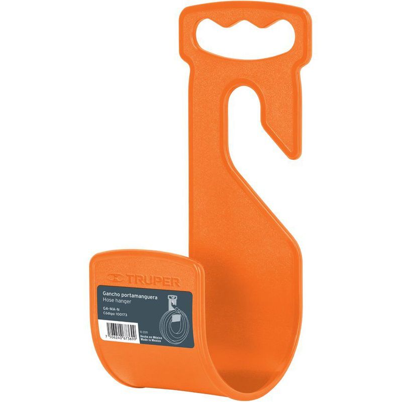 TRUPER - Gancho Porta Mangueras De Jardín De 1/2" Hasta 1" Truper