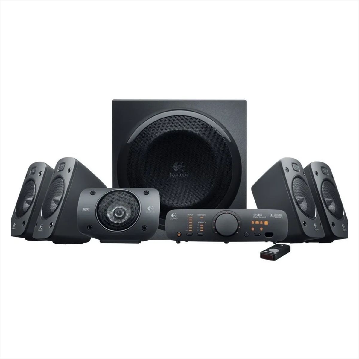 LOGITECH - Sistema de Sonido 5.1 Logitech Z906, Certificación THX, 500 Watts RMS