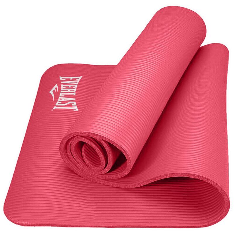 EVERLAST - Colchoneta de ejercicio yoga mat Everlast 15 mm rosada